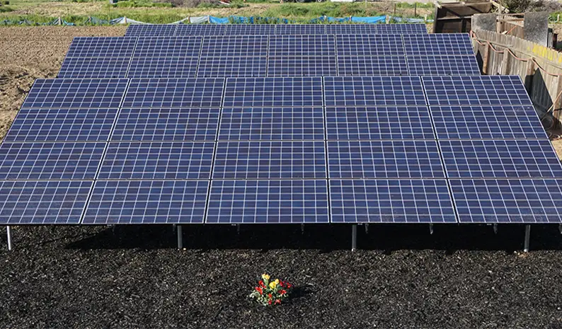 Ground mount solar project