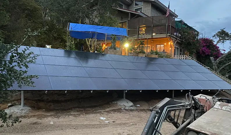 Ground mount solar system